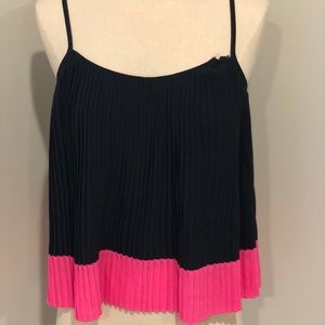 Blue and pink tank top